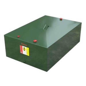 Atlantis 1350 Litre Low Profile Steel Single Skin Oil Tank