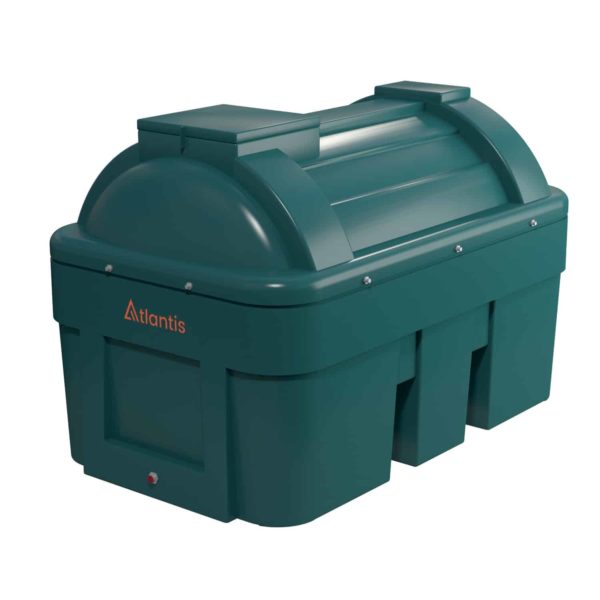 Atlantis 1350 Litre Horizontal Bunded Plastic Oil Tank